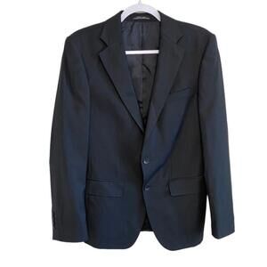 Zara Man - Slim Fit Suit Jacket - Black on Black Pin Stripe - 36 - Turkey